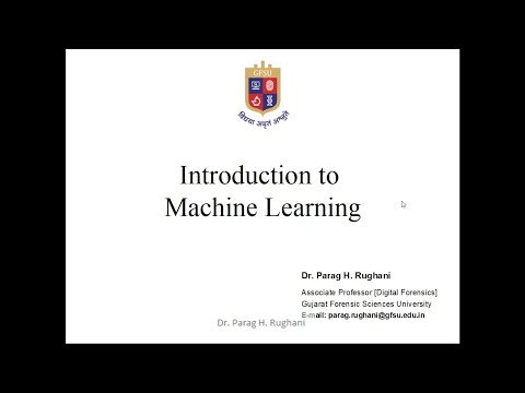 Introduction to Machine Learning