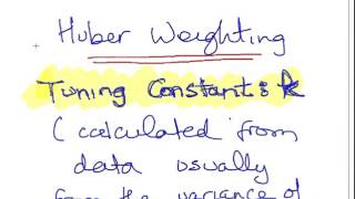 Robust Regression with Huber Weighting