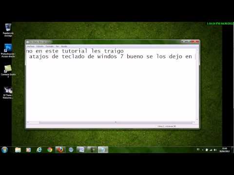 atajos del teclado
