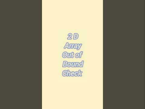Two dimensional array out of bound Check. (C program) #c #shorts #short