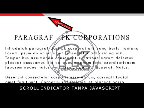 How to Make a Scroll Indicator Without JavaScript || Free Source Code #PloKoding7