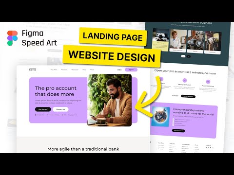 Figma Speed Art - Business Agency Website Design