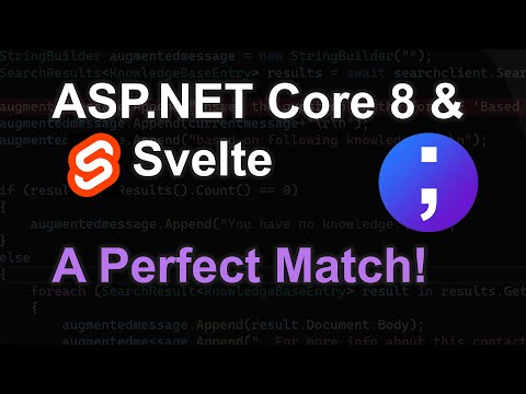 ASP.NET Core 8 & Svelte - A Perfect Match!