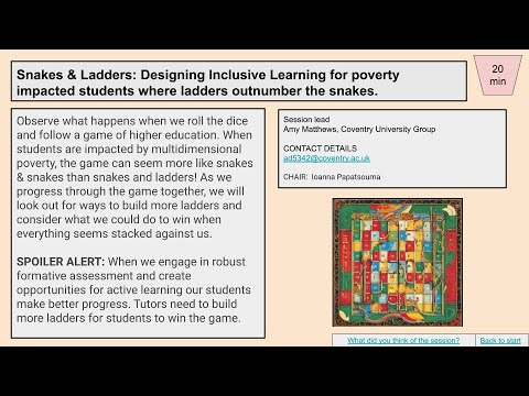 Session 1: Snakes & Ladders