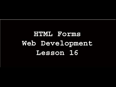 HTML Forms | Web Development | Lesson 16 (In Hindi/Urdu)
