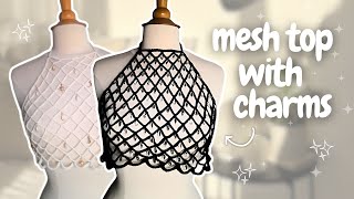 DIY Elegant Crochet Mesh Top Tutorial | Easy Step-by-Step for Beginners