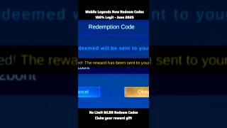 100% Legit Mobile Legends Redeem codes June 2025 - Redeem Now