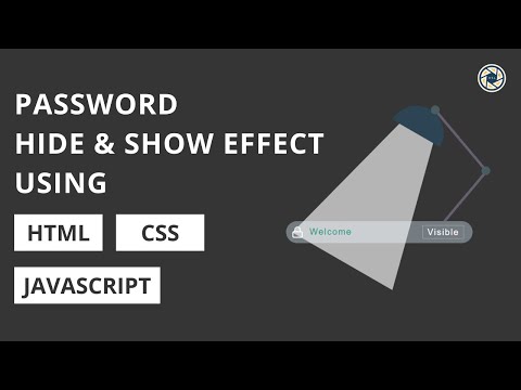 Animated Password Hide/Show effect using HTML CSS JAVASCRIPT | WebEffectAnimation