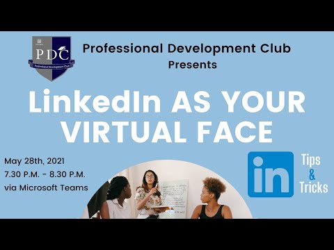 LinkedIn as your Virtual Face | Workshop | Register Soon