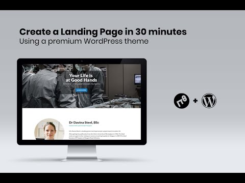 Create a Landing Page with a WordPress Premium Theme (2018): Part 07 - Appointments Section