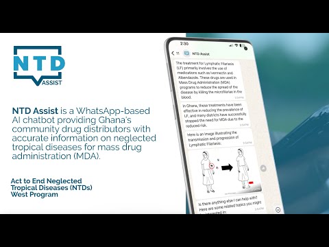 NTD Assist - AI powered chatbot for Community Drug Distributors in Ghana