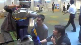 Integrating ROS, Euslisp, and the Kawada HRP2-V at ICRA 2009
