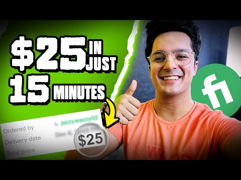 How I Earned $25 in 15 Minutes On Fiverr With Low Competition GIG | Fiverr Live Order Earning Proof