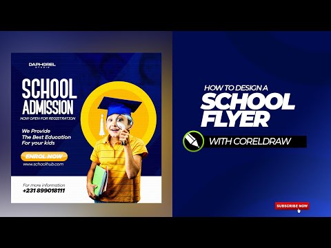 HOW TO DESIGN A SCHOOL FLYER #flyer #flyerdesign #coreldraw