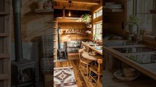 Rustic Tiny House | Natural Wood Interior #cozyhome