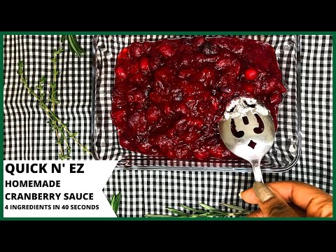 BEST QUICK & EASY HOMEMADE CRANBERRY SAUCE RECIPE | FAST & DELICIOUS HOLIDAY RECIPES FROM SCRATCH