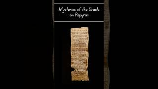 Mysteries of the Demotic Papyrus Oracle!