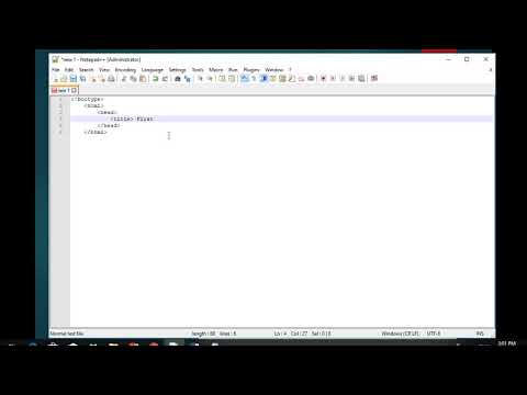 HTML Tutorial for Beginners   03   First Create HTML Webpage