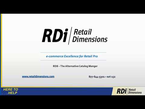 RD - Ice Retail Pro v8 ecommerce Integration by Retail Dimensions