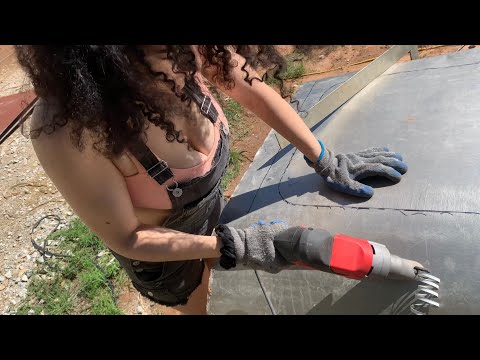 Skoolie build #12 sheet metal is riveting!