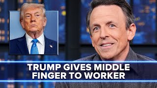 Trump Gives Middle Finger and Mouths "F*ck You" to Worker