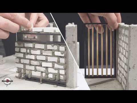 builds movie 'Parasite' house(model) #2   build a brick wall.