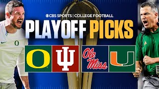 College Football Playoff Picks & Best Bets For Semifinals [Miami vs Ole Miss & Oregon vs Indiana]