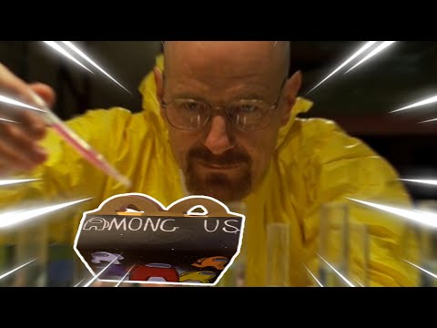 walter white cooks an amogus happy meal