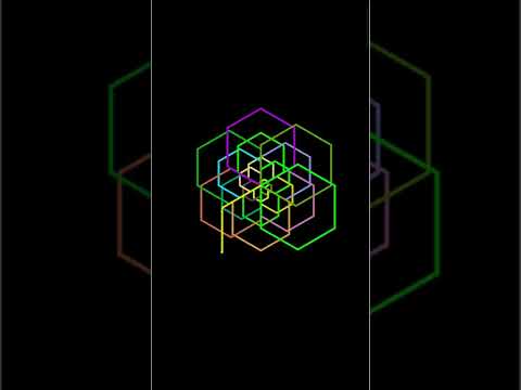 Multiple 3D Box || Turtle || Python || Fun #shortvideo #shortstory#python#code #fun#turtle