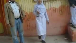 hlema sadia is my student during hard practice of speech