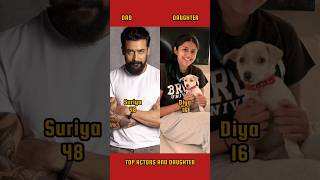 Tamil Actors and their Daughter and Age ✨🤩 #suriya #thalapathyvijay #ajithkumar #tamilactors