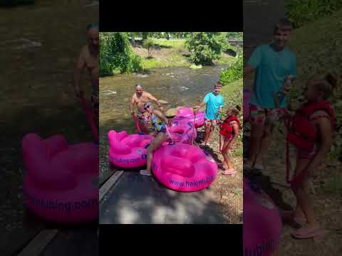Tubing in Helen, GA is so FUN for all!  #familyfun #tubing #familytrip #chattahoochee #summerfun
