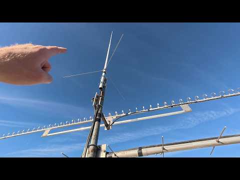 Installing the SHF Electronics Mini-70 mast-mount preamp at 50' on my commercial tower!