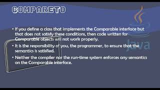 6.2 The comparable Interface