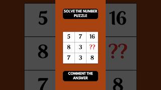 can you solve number puzzle within 5 seconds #maths #quiz #puzzle #quant #study