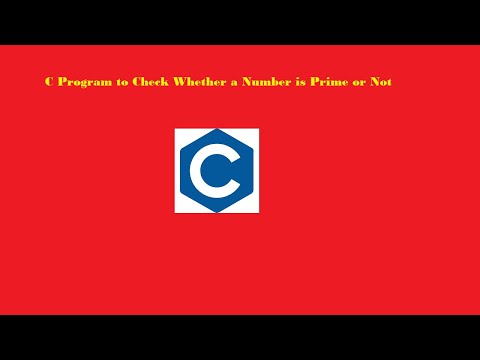 C Program to Check Whether a Number is Prime or Not