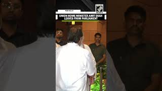 Union Home Minister Amit Shah leaves from the Parliament