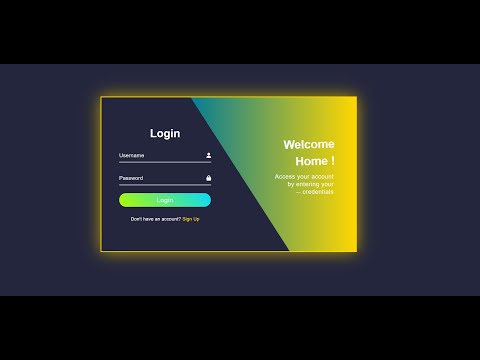 Create a Responsive Login Page Using Html & Css | Frontend Development