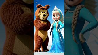 Masha and the Bear #funny #animalfusion #vs #bear #cover #shorts #elza #mashaandthebear