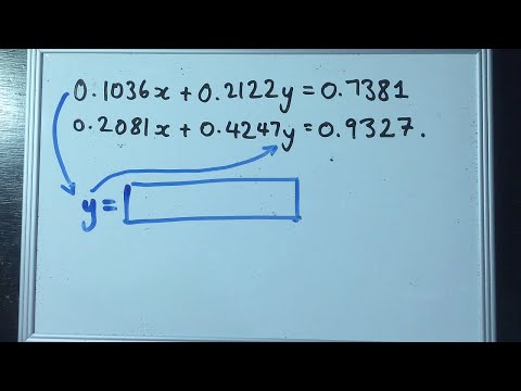 Solve These Simultaneous Equations.