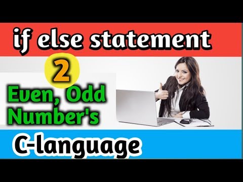 Even,  Odd Number's if else statement c-language