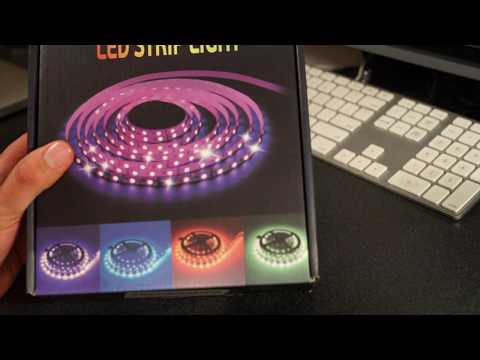 Lorfain led strip lights set up and unboxing