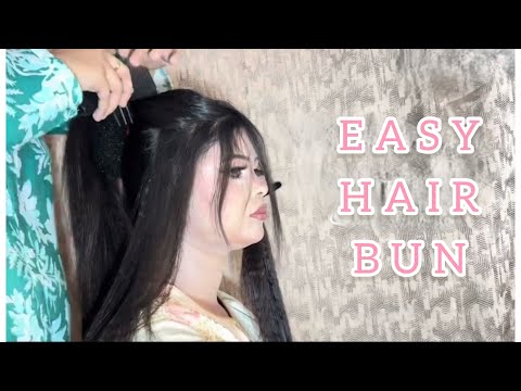 Easy Bridal Hair Bun🌺