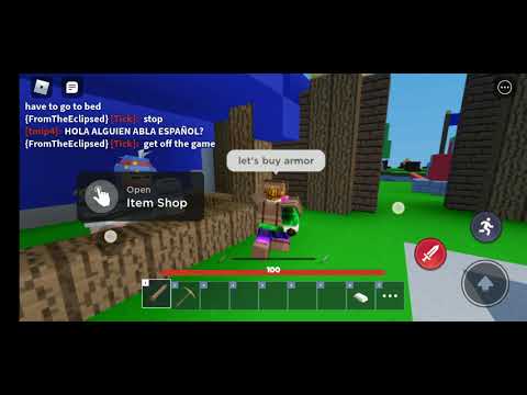 Roblox Bedwars Omg I won So fast Because Theres Hacker on my Team