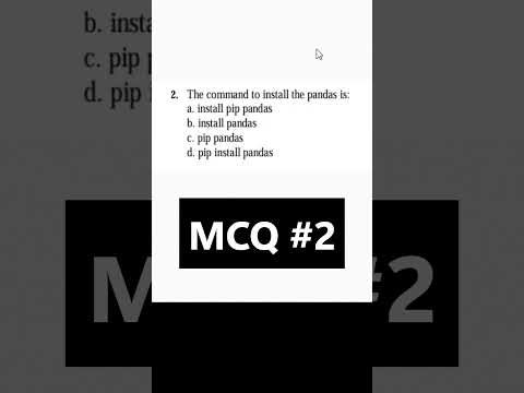 Informatics Practices MCQs |Important Python Pandas MCQs| CBSE Class 12|| #class12 #shortsyoutube