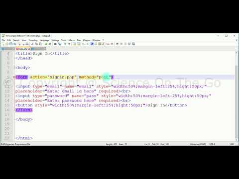 HTML Form and PHP - Receive HTML form data in PHP - In Hindi #HTML_SOTG #HTML