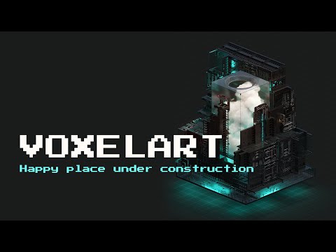 Happy place under construction - Voxel Art
