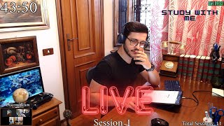 |🔴LIVE|📚👨🏻‍⚕️STUDY WITH ME | ⏲️ POMODORO TIMER 60/10 |​ 10+ SESSIONS |