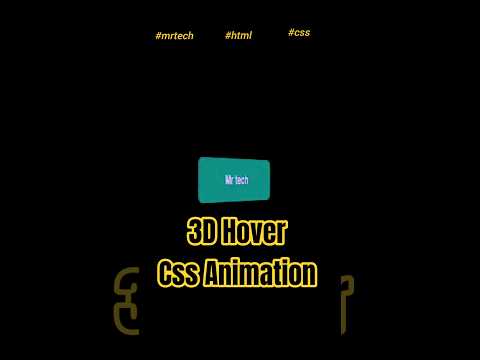 ✨How to Create a 3D Rotating Glow Button using HTML & CSS ✨ #coding #shorts