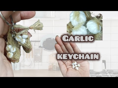 “Mini Garlic Keychain from Scratch | Unique DIY Gift Idea”